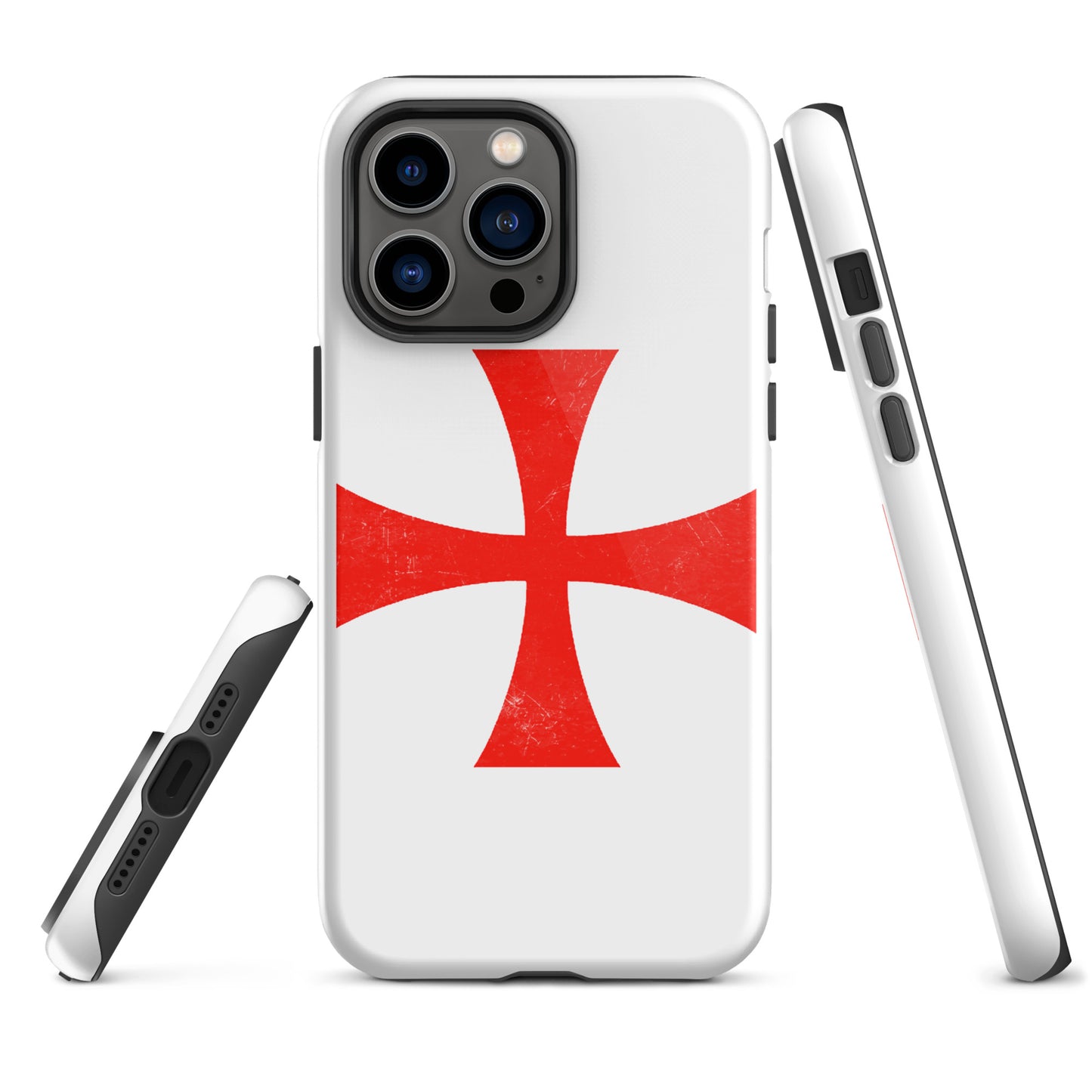 "Battleworn Templar Cross" - iPhone case