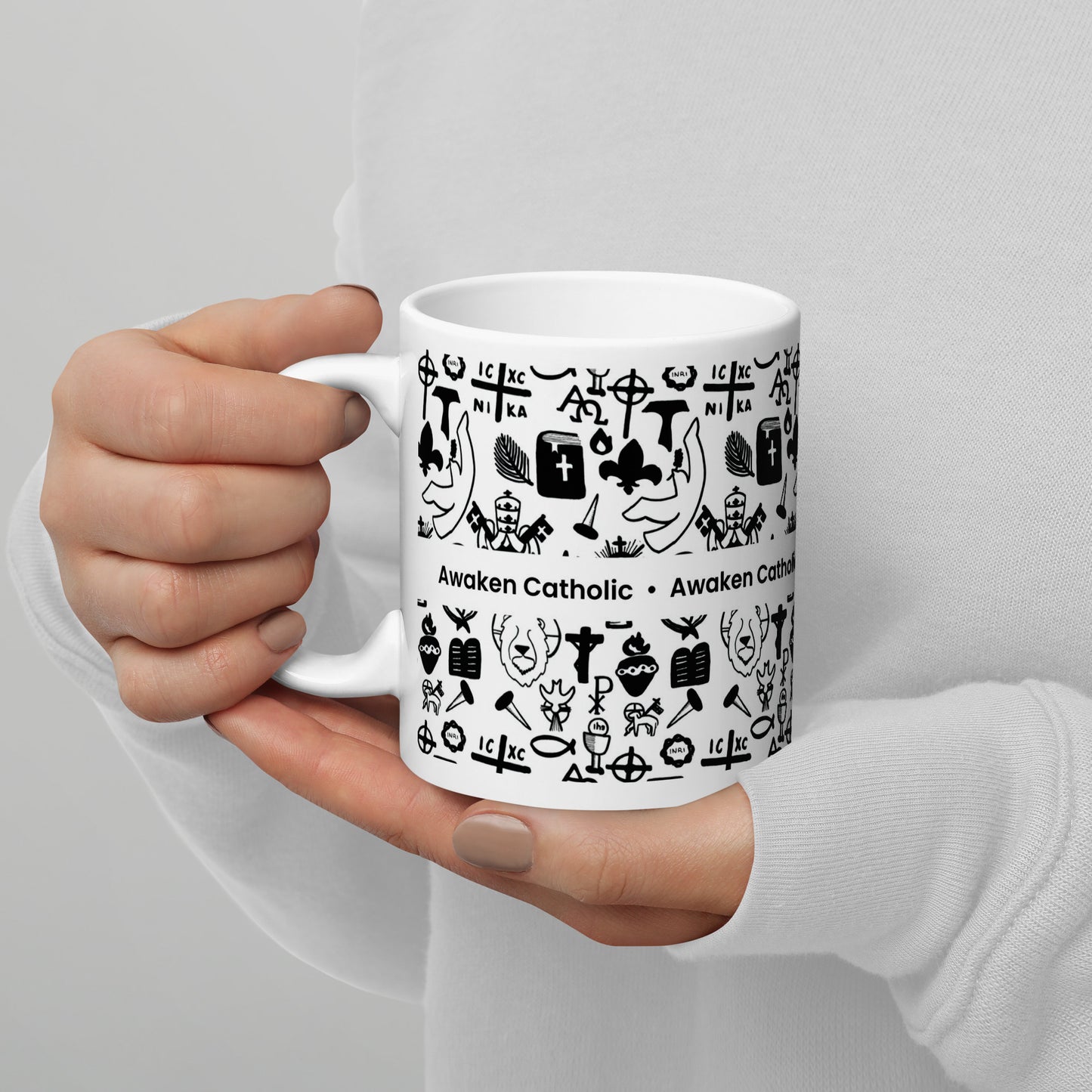 "UBER" Catholic - White Glossy Mug